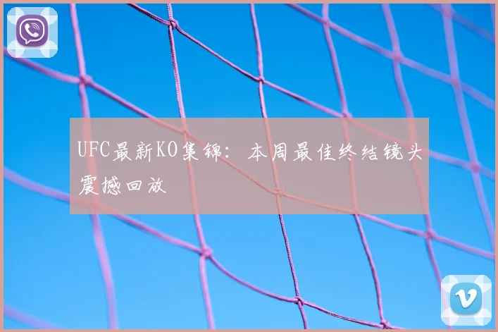 UFC最新KO集锦:本周最佳终结镜头震撼回放