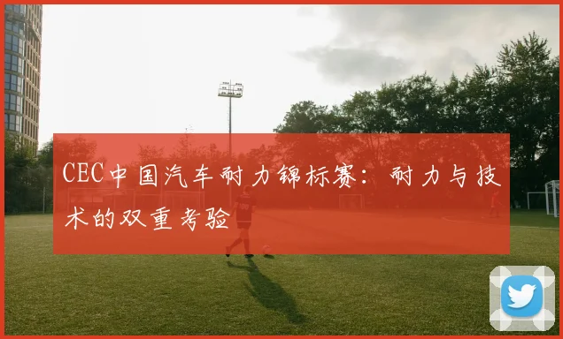 CEC中国汽车耐力锦标赛:耐力与技术的双重考验