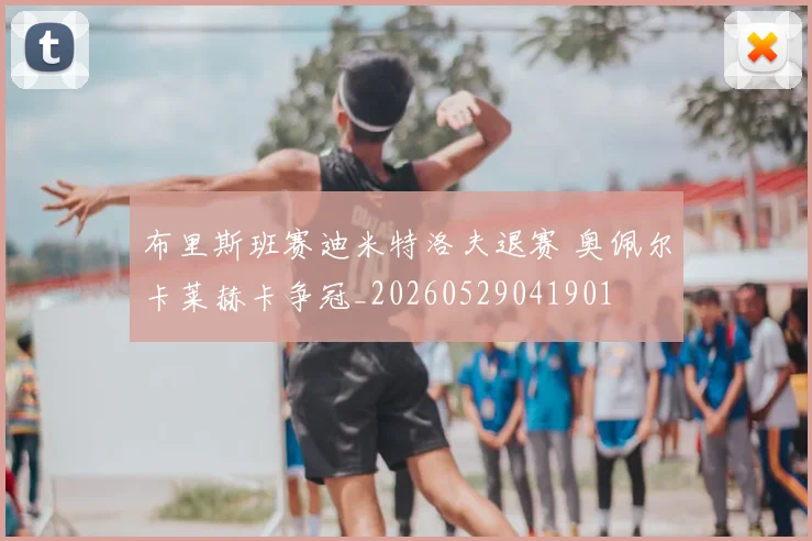 布里斯班赛迪米特洛夫退赛 奥佩尔卡莱赫卡争冠_20260529041901
